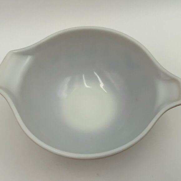 PYREX Early American Cinderella Mixing Bowl, #442, 1-1/2 QT, Brown & Gold - Picture 3 of 9